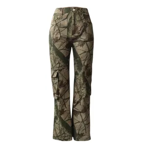 Women's Casual Camo Cargo Pants