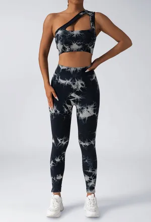 Women’s Scrunch Workout Leggings – Butt Lifting High-Waisted Yoga Pants, Tie-Dye Seamless Gym Tights