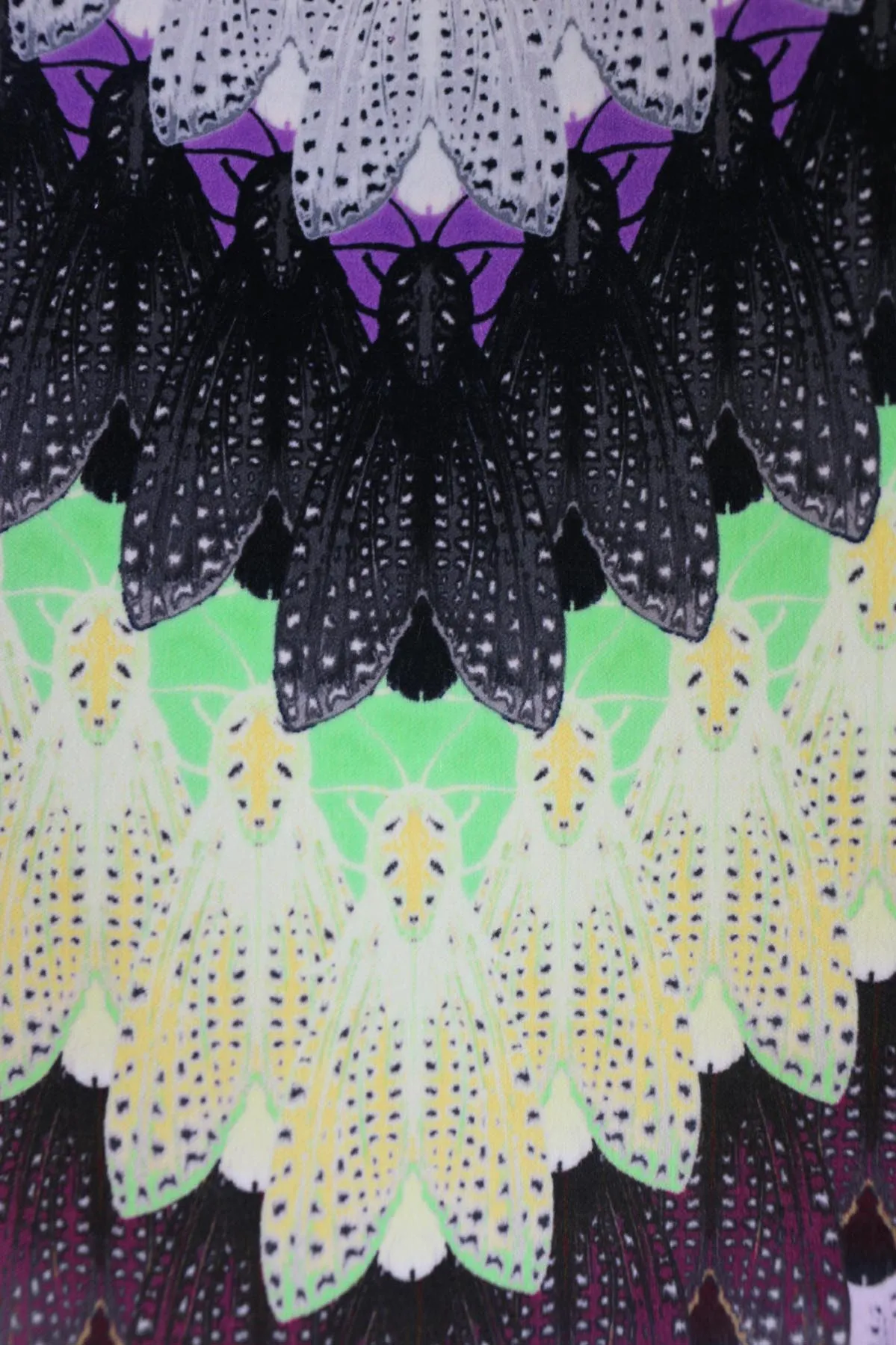 zig zag moth original velvet fabric